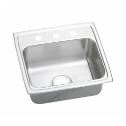 Elkay Gourmet 19" Single Basin Drop In Stainless Steel Kitchen Sink (LRADQ1918650)
