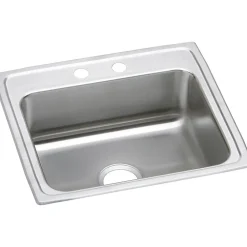 Elkay Lustertone 22" Drop In Single Basin Stainless Steel Kitchen Sink (LRAD2219653)