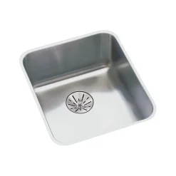 Elkay Lustertone Classic Single-Bowl Undermount Sink w/Perfect Drain, 18.5" x 14" x 6.88", Stainless Steel, Lustrous Satin