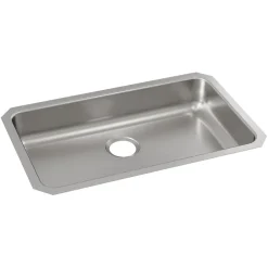 Elkay Lustertone Classic Single-Bowl Undermount Sink, 18.5" x 30.5" x 5.38", Stainless Steel, Lustrous Satin (ELUHAD281655)