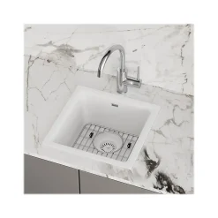 Elkay Quartz Classic Single-Bowl Drop-In/Undermount Kitchen Sink, 15.75
