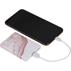 ELLIE ROSE 5,000 mAh Power Bank, Rose Gold Agate (PB-0034)<Ellie Los Angeles Clearance