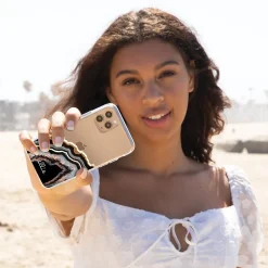 Ellie Los Angeles ELLIE ROSE Phone Case for iPhone 12/12 Pro, Onyx Obsession (12PROU-0001)