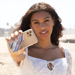 Ellie Los Angeles ELLIE ROSE Phone Case for iPhone 12/12 Pro, Lavender Agate (12PROU-0004)