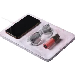 ELLIE ROSE 10-Watt Qi Wireless Charging Tray, Cracked Marble (WCT-0002)<Ellie Los Angeles Clearance