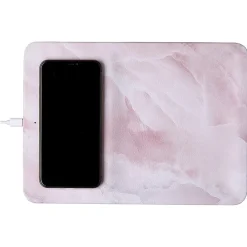 ELLIE ROSE 10-Watt Qi Wireless Charging Tray, Cracked Marble (WCT-0002)<Ellie Los Angeles Clearance