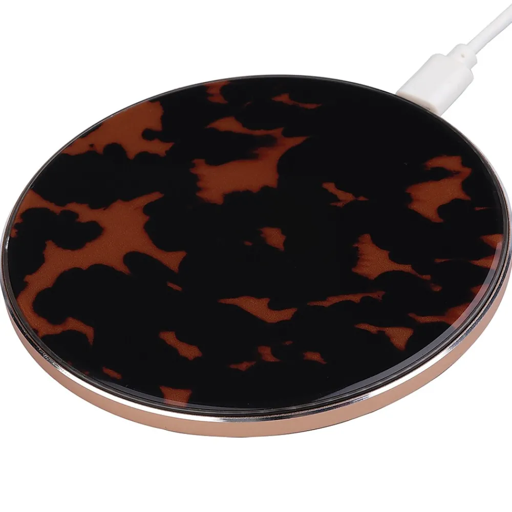 Ellie Los Angeles ELLIE ROSE Wireless Charging Pad, Tortoiseshell (WC-0038)