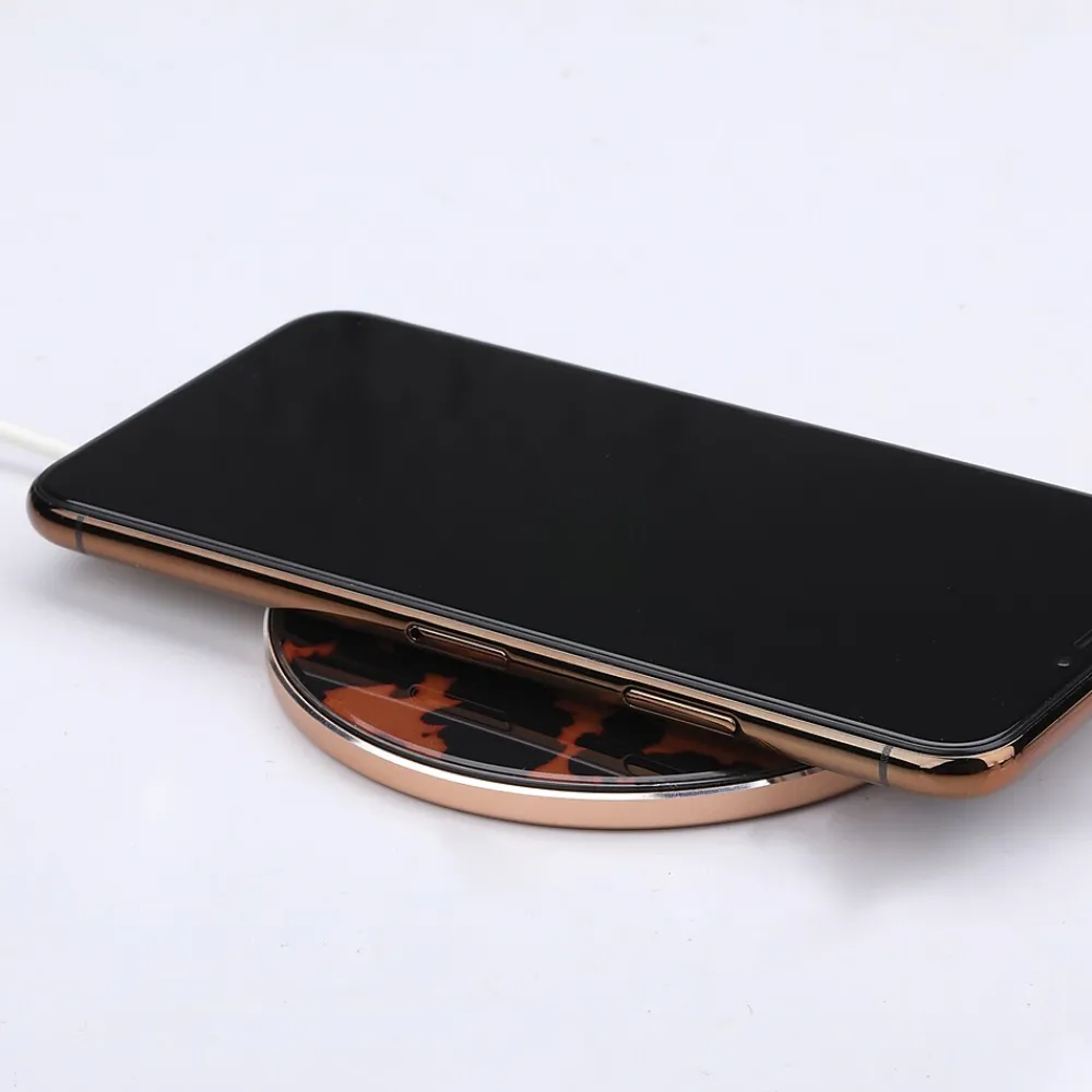 Ellie Los Angeles ELLIE ROSE Wireless Charging Pad, Tortoiseshell (WC-0038)
