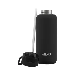 ello Cooper Stainless Steel Vacuum Insulated Water Bottle, 32 oz., Black (489-0999-400-6)