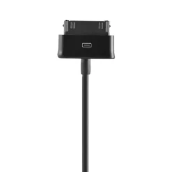 Charge and Sync 30-Pin to USB-A Cable, 3 ft., Black (ESC30)<Ematic Clearance
