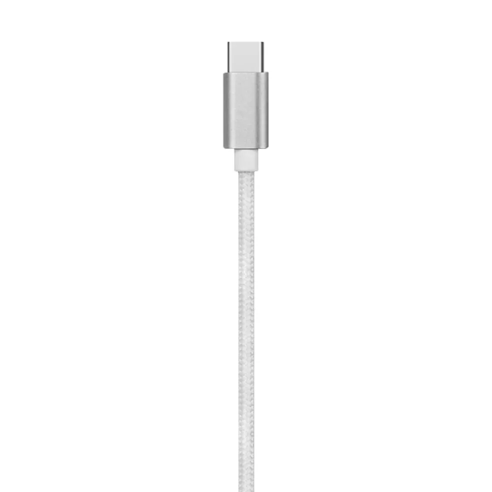 Charge and Sync USB-A to USB-C Cable, 3 ft., White, (EUSBCWH)<Ematic Hot