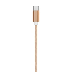 Charge and Sync USB-A to USB-C Cable, 3 ft., Gold, (EUSBCGL)<Ematic Hot