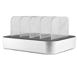 Charging Dock with 4 USB-A Ports, 2.4-Amp, Black, (EMC40USB)<Ematic Outlet