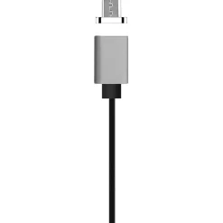 Magnetic Micro USB to USB-A Cable for Android Devices, 3 ft., Black (EUTCMG401)<Ematic Sale