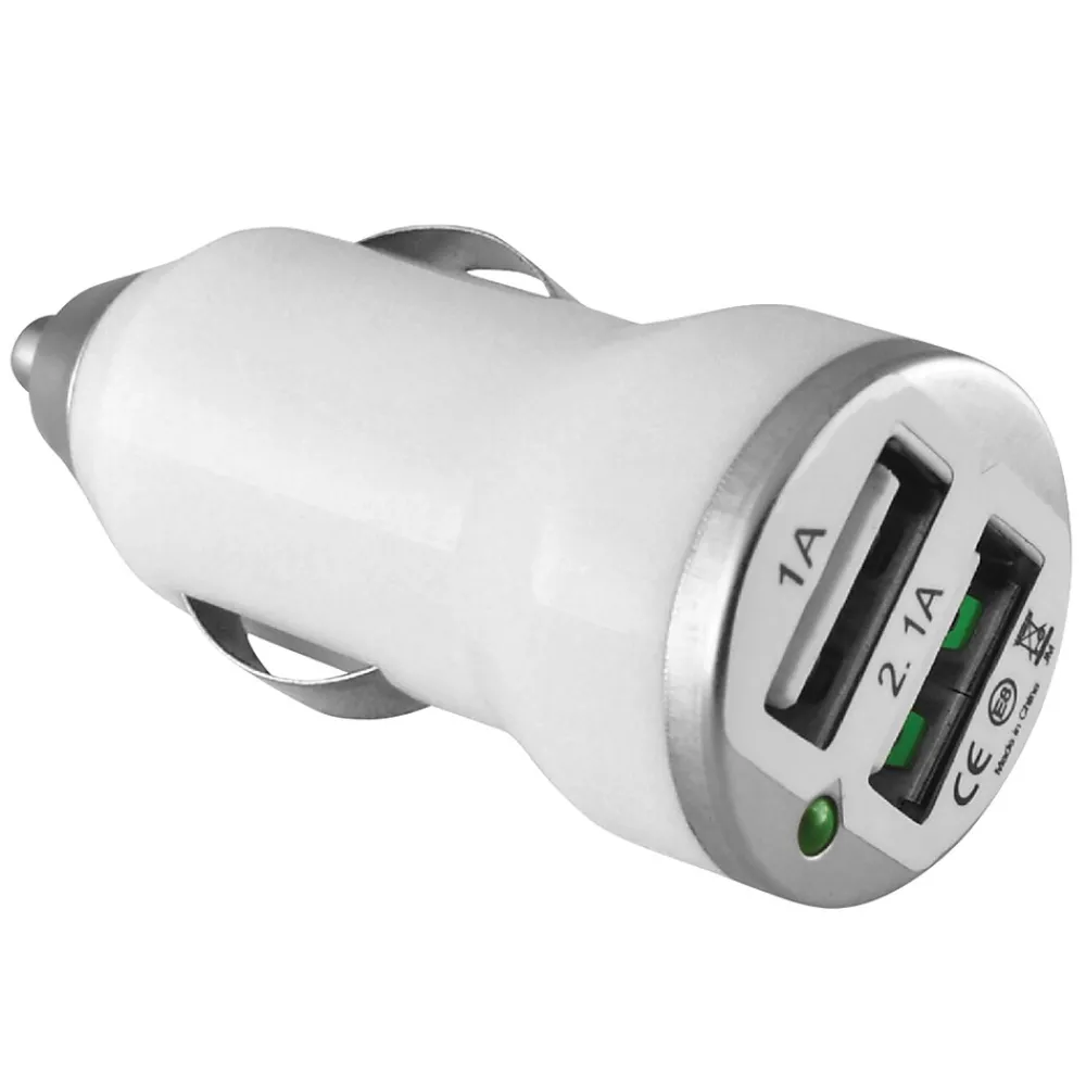 2-Port USB-A Car Charger, 2.1-Amp, White, (ECC08WH)<Ematic Clearance