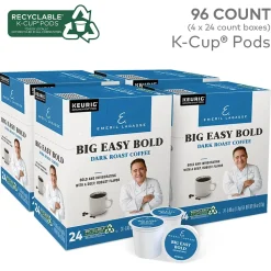 Emeril's Big Easy Bold Coffee, Keurig K-Cup Pod, Dark Roast, 96/Carton (PB4137CT)