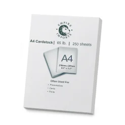 Card Stock*Empire Imports 65 lb. Cardstock Paper, 8.27" x 11.69", White, 250 Sheets/Ream (A4CARD)
