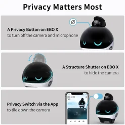 Online Enabot EBO X Home Robot, Black (EBO X)