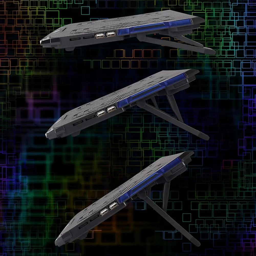 Hot Enhance Cryogen Laptop Cooling Stand, USB Connectivity, Blue/Black (ENGXC20100BLWS)