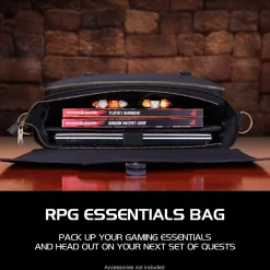 Tabletop Roleplaying Game Fabric Messenger Bag, Black (5871345)<Enhance Hot