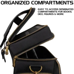 Tabletop Roleplaying Game Fabric Messenger Bag, Black (5501330)<Enhance