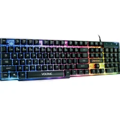 Best Enhance Voltaic 2 Wired Gaming Keyboard, Clear with Multicolor LEDs (ENVOKN2100CLWS)