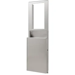 ® Flex High Capacity Trash Receptacle for 15” Wall Cavity by GP PRO, Stainless, 9.03