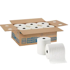 enmotion Premium Recycled Hardwound Paper Towels, 1-ply, 425 ft./Roll, 6 Rolls/Carton (89410)