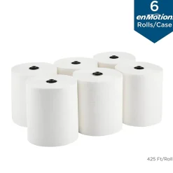 enmotion Premium Recycled Hardwound Paper Towels, 1-ply, 425 ft./Roll, 6 Rolls/Carton (89410)