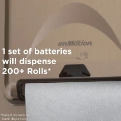 enmotion Recycled Recycled Hardwound Paper Towels, 1-ply, 800 ft./Roll, 6 Rolls/Carton (89480)