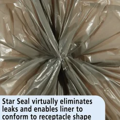 LLDPE 60 Gallon Industrial Trash Bag, 58