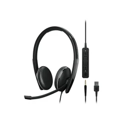 Online EPOS ADAPT 165T USB II Stereo Computer Headset, Over-the-Head, Black (1000902)