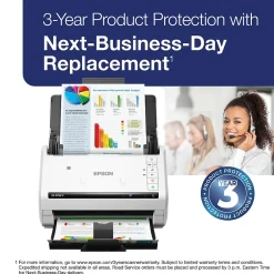 Epson DS-575W II Duplex Document Scanner, White/Black (B11B263202)