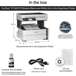 Epson EcoTank ET-M3170 Wireless Monochrome All-in-One SuperTank Printer