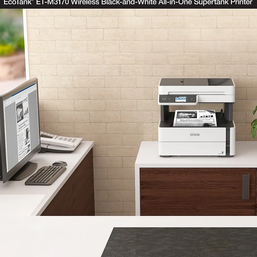 Epson EcoTank ET-M3170 Wireless Monochrome All-in-One SuperTank Printer
