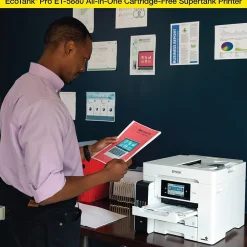 Epson EcoTank Pro ET-5880 Wireless All-in-One Cartridge-Free SuperTank Office Printer with PCL/Postscript Support