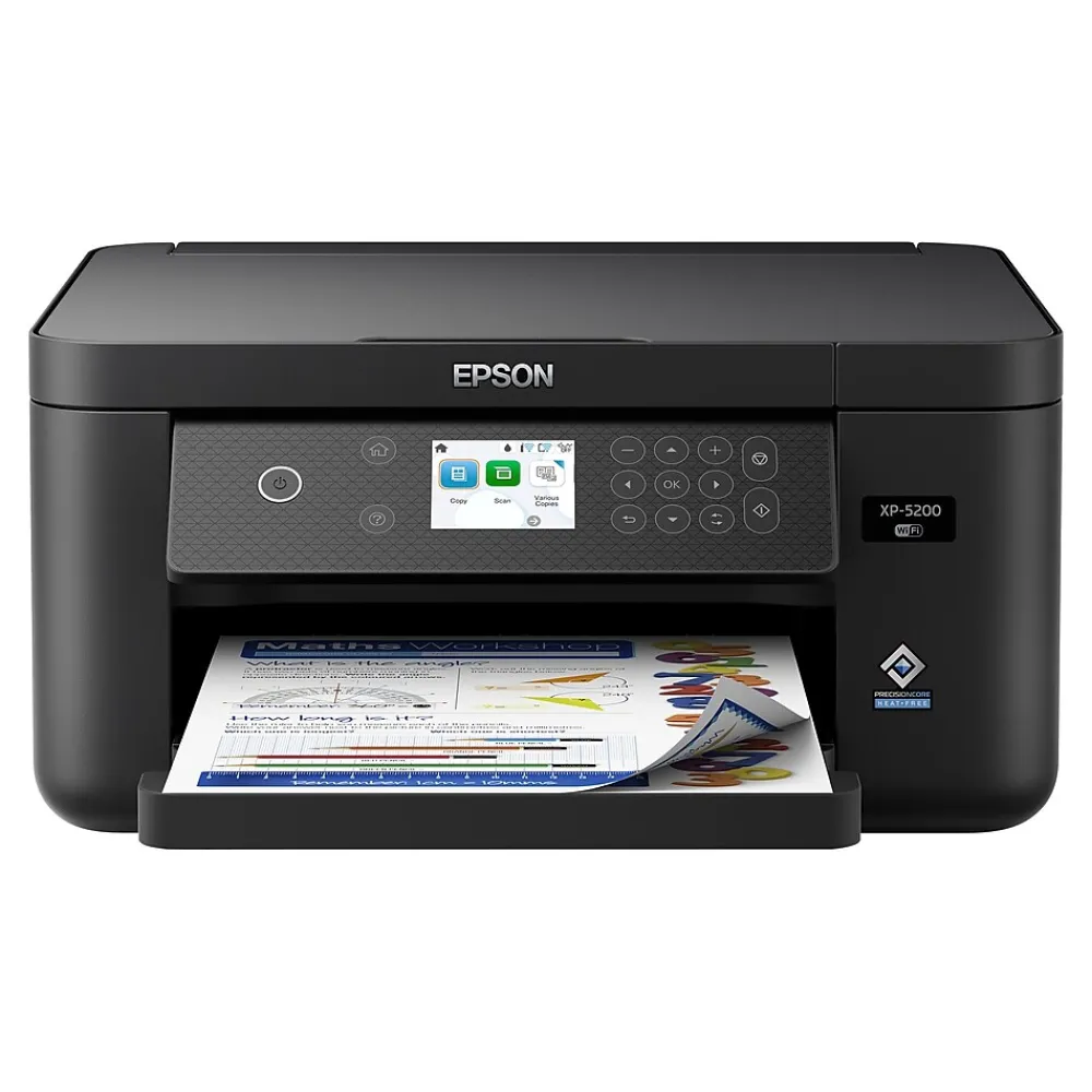 Epson Expression Home XP-5200 Wireless Color Inkjet Printer, All-In-One, Print, Scan, Copy (9472533)