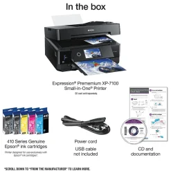 Epson Expression Premium XP-7100 Wireless Color Inkjet Printer, All-In-One, Print, Scan, Copy (9472519)