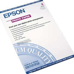 Photo Paper*Epson Glossy Photo Paper, 11" x 17", 20 Sheets/Pack (S041156)