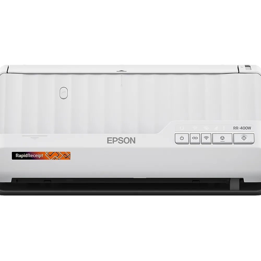 Epson RapidReceipt RR-400W Wireless Duplex Sheetfed Scanner, White (B11B270202)