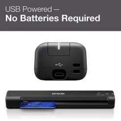 Epson WorkForce ES-50 Portable Document Scanner, Black (B11B252201)