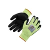 Ergodyne ProFlex 7041 Hi-Vis Nitrile-Coated Cut-Resistant Gloves, ANSI A4, Wet Grip, Lime, Large, 12 Pairs (17814)
