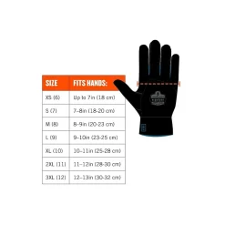 Ergodyne ProFlex 7501 Waterproof Winter Work Gloves, Gray, Large, 12 Pairs (17634)