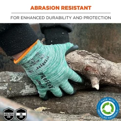 Ergodyne ProFlex 7002-ECO Recycled PU Coated Gloves, 15 Gauge, Green, X-Small (10561)