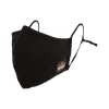 Ergodyne Skullerz Reusable Cloth Contoured Face Cover Mask, Extra Large, Black, 3/Pack (48802)