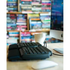 Ergoguys Matias Programmable Wired Ergonomic Keyboard, Black (FK403QPC-P)