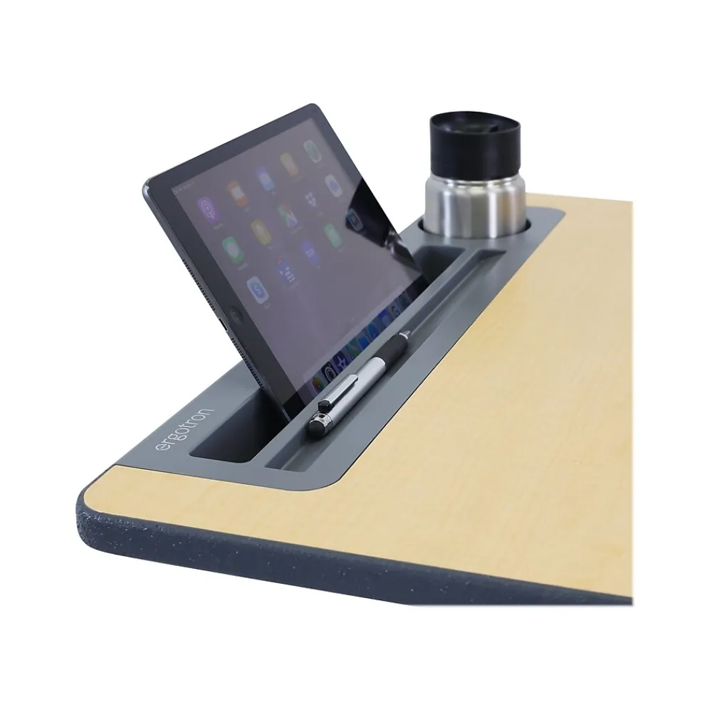 Standing Desks*Ergotron 29"-45" Adjustable Desk, Maple/Silver (24-811-F13)