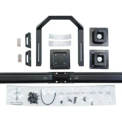 Discount Ergotron Dual Monitor & Handle Kit Arm, Up to 26", Black (RW6973)