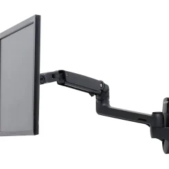 Hot Ergotron LX Adjustable 1 Arm Wall Mount, Up to 34" Monitor, Matte Black (45243224)