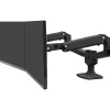 Best Ergotron LX Adjustable Dual Side-by-Side Mounting Arm, 27" Screen Support, Matte Black (45245224)